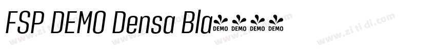 FSP DEMO Densa Bla字体转换 FSP DEMO Densa Bla字体转换